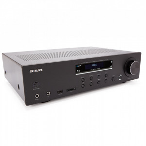 Amplificator stereo Aiwa, 2 x 60 W, Bluetooth, USB, AMU-120BTBK, Negru - Img 2