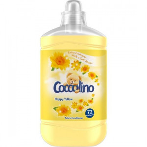 Balsam de rufe Coccolino Happy Yellow, 72 spalari, 1.8 L, Galben
