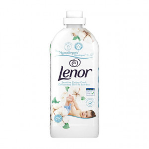 Balsam de rufe Lenor Sensitive Cotton Fresh, 48 spalari, 1,2 L, Alb