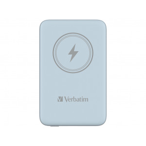 Baterie externa Verbatim, 10.000mAh, Charge'n'Go, magnetic wireless, NM/ 32247, Albastru - Img 2