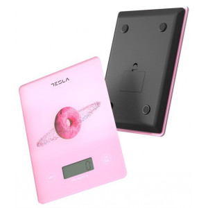 Cantar de bucatarie Tesla NM/KS101P, 5kg, Roz - Img 2