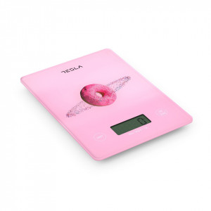 Cantar de bucatarie Tesla NM/KS101P, 5kg, Roz - Img 3