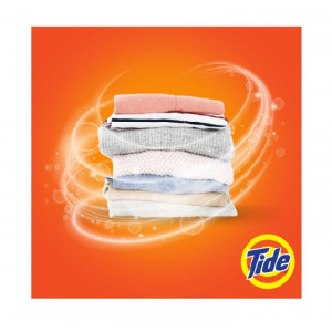 Detergent automat pudra Tide 2 in 1 Lenor Touch, 100 spalari, 10 kg, Portocaliu - Img 2
