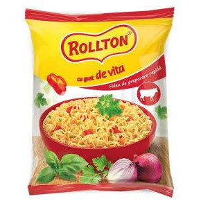 Fidea instant cu gust de vita Rollton 5 x 60g, NM22440