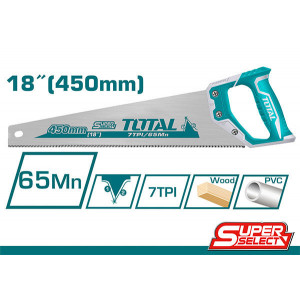 Fierastrau pentru lemn Totalm 450mm / 18", NM/ THT55450, Turcoaz