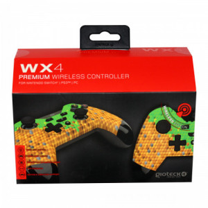 Gioteck - WX4 Premium Wireless Controller Cubes Edition for Nintendo Switch, PS3 & PC MULT Multi-Platform