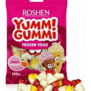 Jeleuri cu gust de inghetata Roshen Yumm Gummi Frozen Yogo 100g, NM21866