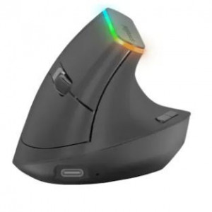 Mouse vertical Speedlink, wireless, 1600 DPI, iluminare LED, 6 butoane, acumulator 500 mAh, NM/ SL-630025-BK, Negru - Img 2
