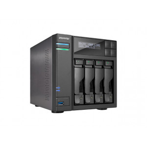 Network Attached Storage Asustor AS7004T, Procesor Intel® Core™ Dual-Core i3 3.50GHz, 2GB DDR3, 4-bay, USB 3.0 & SATA, 2 x GbE, Tower, Negru