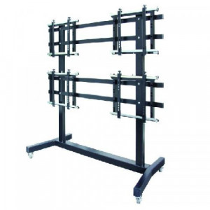 OMB MOVYALL - stand mobil pentru VIDEOWALL, 1x3 single, portrait