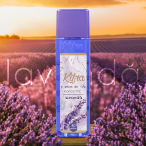 Parfum de rufe concentrat Kifra Lavanda, 200 ml, 80 spalari, Mov - Img 3