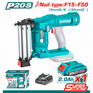 Pistol cuie Total 20V, 2.5 cuie pe secunda, NM/ TCBNLI2016, Turcoaz