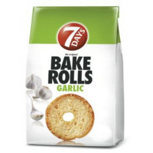 Rondele de paine cu aroma de usturoi 7 Days Bakerolls, NM23329