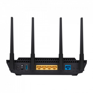 Router wireless Asus WiFi 6, AX3000, V2 Trend Micro, Tri-core 1.5 GHz, compatibil ASUS AiMesh, NM/ RT-AX58U, Negru - Img 2