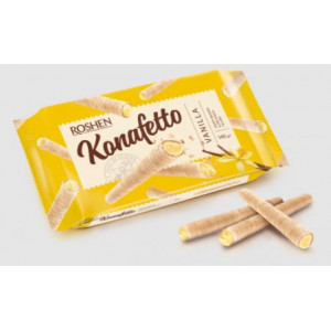Rulouri umplute cu crema de vanilie Roshen Konafetto 150g, NM21903