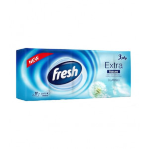 Servetele nazale Fresh Extra Classic, 3 straturi, 10 pachete, Alb