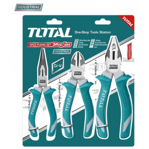 Set clesti 3 buc (8 " Patent universal, 6 " Clește cu varf ascutit, 6 " Cleste taietor) - Cr-V (INDUSTRIAL)