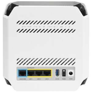 Sistem Wi-Fi Mesh Gaming Asus ROG Rapture, AX10000, tri-band, acoperire 275m, tri-core 1.7 GHz CPU, IPTV, OFDMA, Beamforming, Link Aggregation, AiMesh, NM/ GT6(W-1-PK), Alb - Img 4