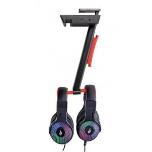 Stand pentru casti gaming SureFire Vinson N2, iluminare RGB, 2 porturi USB, NM/ 48847, Negru - Img 2