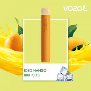 Tigara electronica de unica folosinta Vozol Star 800 Iced Mango, Portocaliu - Img 2