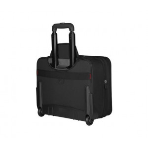 Troller Laptop Wenger Transfer NM 600664, 16", extensibil, rotile, buzunar tableta, Negru - Img 2