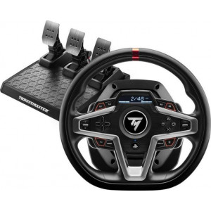 Volan gaming Thrustmaster T248P pentru PC/PS + pedale magnetice, force feedback, ecran incorporat, NM/ 4160783, Negru