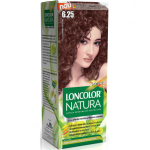 Vopsea de par permanenta Loncolor Natura 6.25 Castaniu Deschis, 100 ml