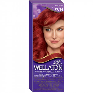 Vopsea de par permanenta Wellaton 77/44 Rosu vulcanic, 110ml