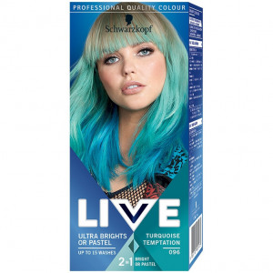 Vopsea de par semi-permanenta Schwarzkopf Live Ultra Brights 096 Turquoise Temptation, 80 ml