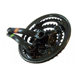 ANGRENAJ PEDALIER 3 FOI - MTB NEGRU MARE (48T-38T-28T)