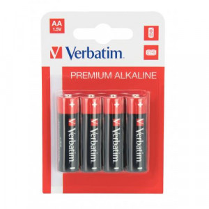 BATERIE AA ALKALINE 4buc/pachet Verbatim 49921