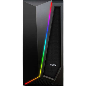 Carcasa PC nJoy Motion, RGB strip, Middle tower, ATX, NM/ CSMD-A000UMO-CO01B, Negru - Img 4