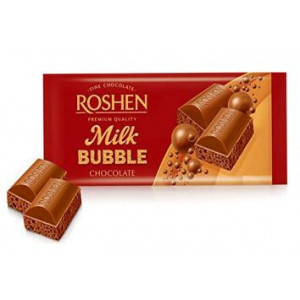 Ciocolata cu lapte aerata Roshen Milk Bubble 80g, NM21905