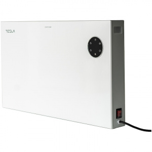 Convector electric Tesla, 2000W, termostat reglabil cu autoresetare, consum optimizat, anti-rasturnare, NM/ PC312WD, Gri - Img 2