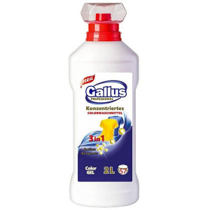 Detergent automat lichid concentrat Gallus 3 in 1 Color, 57 spalari, 2 L, Alb/Albastru