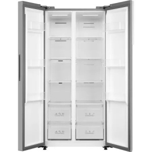 Frigider side-by-side Tesla,clasa E, Total No Frost, inverter, display inteligent, NM/ RB4600FMXE, Inox - Img 2