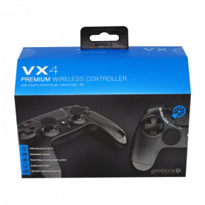 Gioteck - VX4 Premium Wireless Controller Black for PS4 & PC MULT Multi-Platform