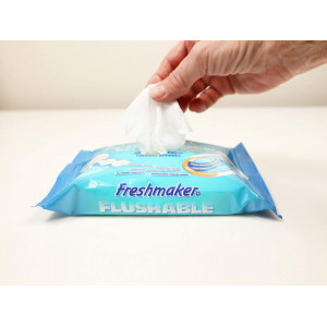 Hartie igienica umeda FreshMaker, 40 buc, Alb - Img 2
