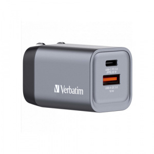 Incarcator Verbatim, 35W, EU/UK/US, Quick Charge 3.0, NM/ 32200, Negru - Img 2