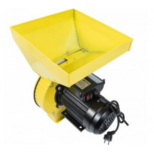 Moara electrica pentru cereale si stiuleti Gospodarul Profesionist PMP0043/NM, 3.6 Kw, 300 kg/h, 3000 Rpm, cuva metalica mare, Galben/Negru - Img 3
