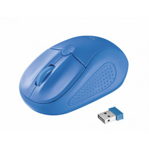 Mouse optic fara fir Trust Primo wireless, 1000-1600 dpi, NM/ 20786, Albastru - Img 4