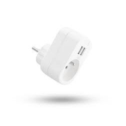 Priza standard T'nB NM/CHHOME24A, 1 priza, 2 USB, 2,4 A, Alb - Img 4