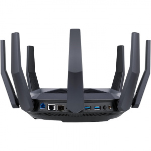 Router Gaming Asus, Dual-Band, Quad-Core 2.2GHz CPU, 256MB/1GB RAM, Adaptive QoS, VPN server/client, NM/ RT-AX89X, Negru - Img 4