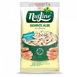 Seminte albe de floarea soarelui usor sarate NutLine 40g, NM26047