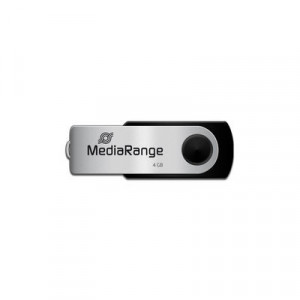 Stick memorie MediaRange NM/MR907, 4GB, USB 2.0, Negru/Argintiu - Img 3