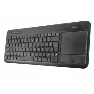 Tastatură multimedia wireless cu touchpad XL Trust Veza NM 20960, USB, 2.4 GHz, PC, Laptop, Smart TV, Negru - Img 5