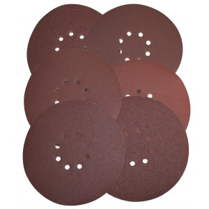 TOTAL - SET 6 Discuri hartie abraziva: 225mm - P60,P80,P120,P150,P180,P240