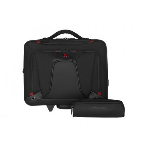 Troller Laptop Wenger Transfer NM 600664, 16", extensibil, rotile, buzunar tableta, Negru - Img 3