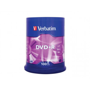 Verbatim DVD+R 16X 100 SPINDLE 4.7GB