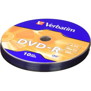 Verbatim DVD-R 16x 4.7GB 10PK Wrap